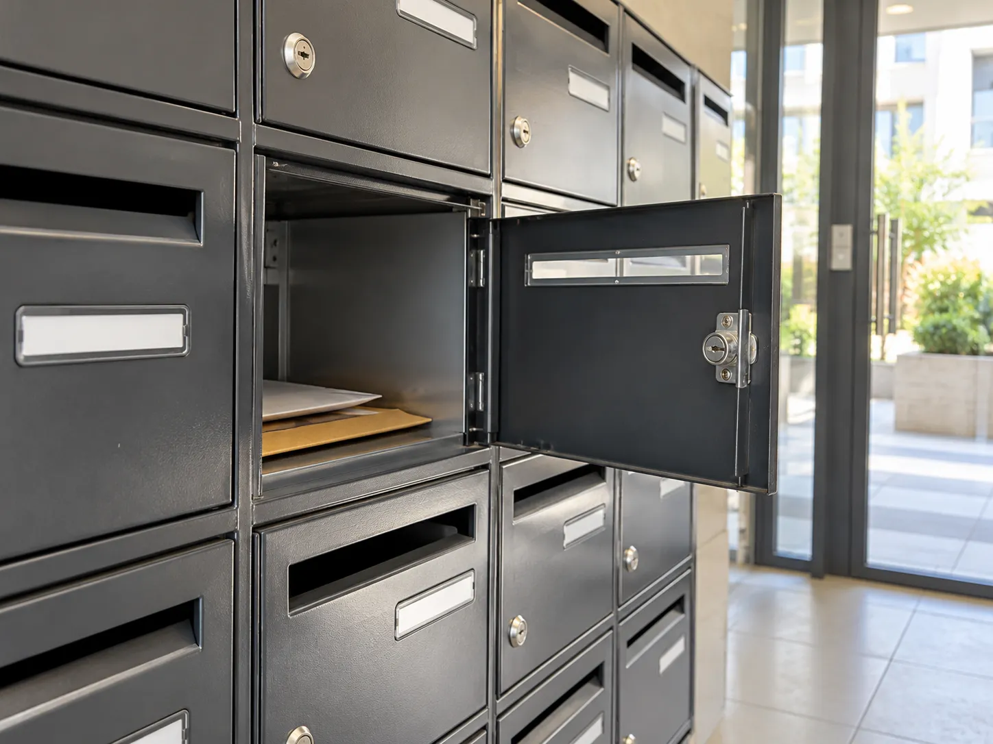 Examen d'une serrure de boîte aux lettres